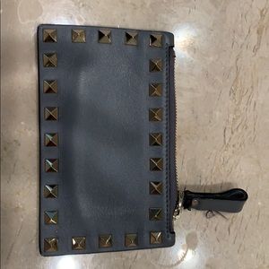 Valentino coin purse/credit card holder.  Grey